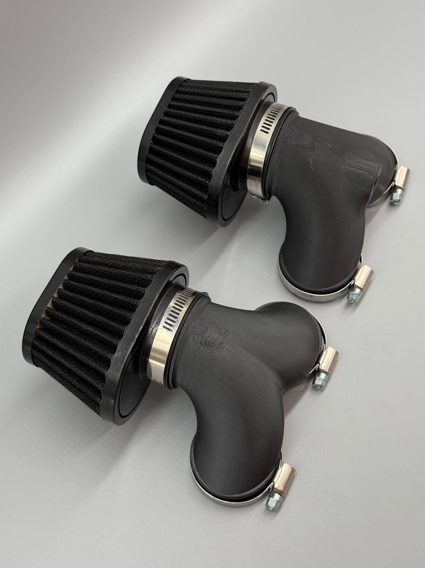 Air Inkake Kit K100-16V, K1100 with Black Filters - CCR Custom Cafe Racer
