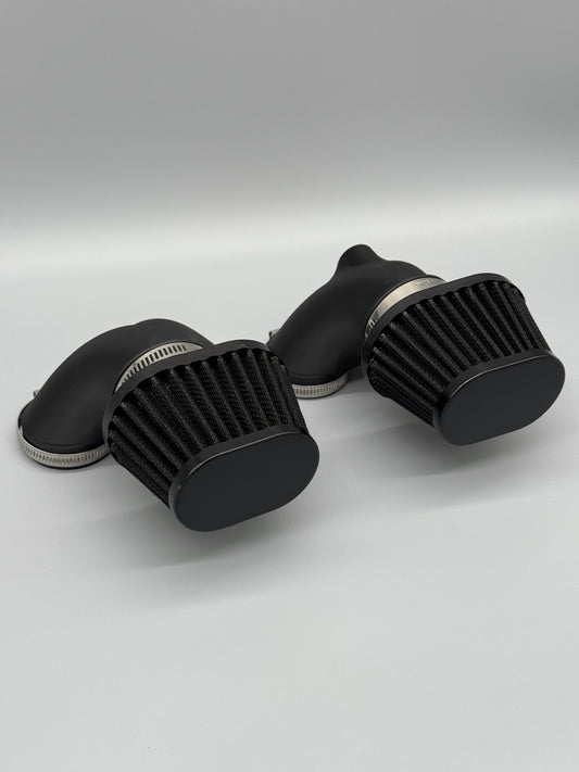 Air Inkake Kit K100-16V, K1100 with Black Filters - CCR Custom Cafe Racer