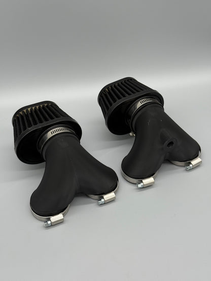 Air Inkake Kit K100-16V, K1100 with Black Filters - CCR Custom Cafe Racer
